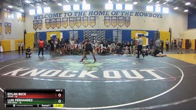 150 lbs Round 2 (8 Team) - Luis Fernandez, Greasers vs DYLAN BECK, NFWA