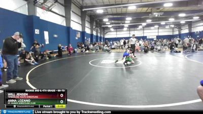 66-70 lbs Round 4 - Anna Lozano, St. Maries Wrestling Club vs Will Jensen, Timberline Youth Wrestling