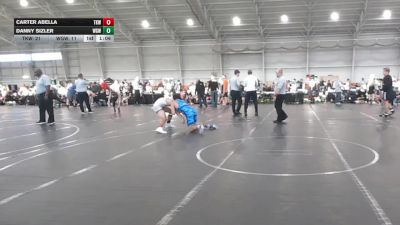 144 lbs Round 6 (8 Team) - Carter Abella, Team Kaizen Wrestling vs Danny Sizler, West Geauga Wolverines