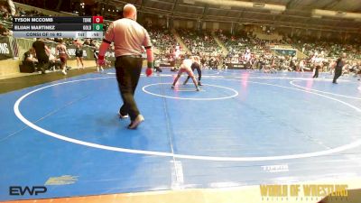 120 lbs Consi Of 16 #2 - Tyson McComb, Team Of Hard Knox vs Elijah Martinez, Goldrush