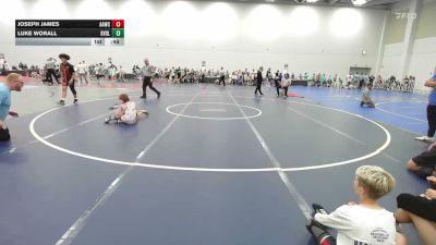 60 lbs Rr Rnd 3 - Joseph James, All American Wrestling Club Blue - EL vs Luke Worall, Revival Freeze - EL