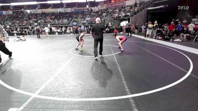 110 lbs Quarterfinal - Isaiah Ebersbach, Rough House vs Naseka Evans, Ogden's Outlaws Wrestling Club