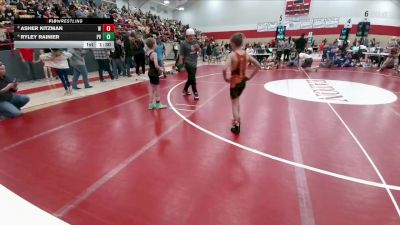 64-67 lbs Round 2 - Asher Kitzman, Wiggins vs Ryley Rainier, Platte Valley