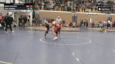 133 lbs Consi Of 16 #1 - Diego Stropko, Unrostered vs Troy Guerra, University At Buffalo