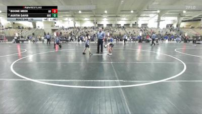 70 lbs Cons. Semi - Austin Davis, Nolensville Wrestling Club vs Boone Meek, Halls Wrestling