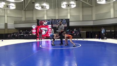 14U Boys - 92 lbs Quarters - Casen Becker, Black Fox Wrestling Academy vs Kley Beer, Warrior Regional Training Center