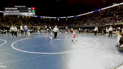 40 lbs Quarterfinal - Taylor Ogline, North Star vs Kendall Cooper, Greenville