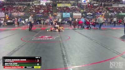 G - 152 lbs Cons. Round 5 - Leona Dodson Howe, Ronan (Girls) vs Bryton Kipp, Helena Capital (Girls)