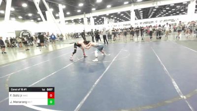 126 lbs Consi Of 16 #1 - Frank Soliz Jr, Aniciete TC vs Julian Manarang, No Team