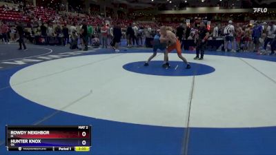 126 lbs Cons. Round 5 - Rowdy Neighbor, IA vs Hunter Knox, OK