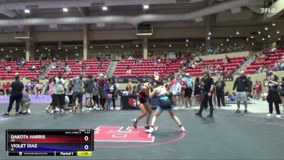 106 lbs Round 3 - Dakota Harris, OK vs Violet Diaz, IA