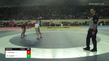 3A-220 lbs Semifinal - Kolby Looper, Blackwell vs Lane Johnson, Plainview