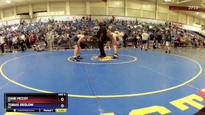 157 lbs Cons. Round 2 - Zane McCoy, KY vs Tobias Deglow, OH