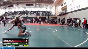 170 lbs Champ. Round 1 - Xavier Smith, Fishers Wrestling Club vs Alexander Sprague, Indiana