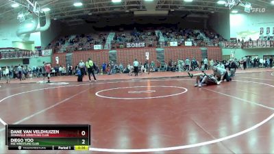 106 lbs Champ. Round 1 - Dane Van Veldhuizen, Zionsville Wrestling Club vs Diego Yoo, HSE Wrestling Club