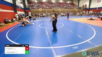 112 lbs Semifinal - Karson Hopkins, R.A.W. vs Zechariah Tecumseh, Mojo Grappling Academy