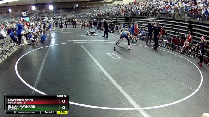 100 lbs Finals (8 Team) - Elijah Maynard, Kentucky vs Maverick Smith ...