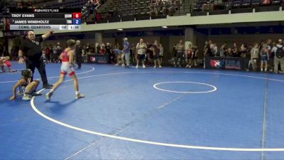 86 lbs Cons. Quarters - Troy Evans, Quest School Of Wrestling vs James Windholtz, Trojan Wrestling Academy