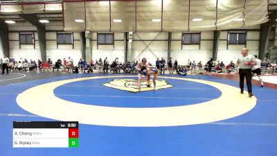 141 lbs Consi Of 8 #1 - Ayden Cheng, Western New England vs Gavin Ripley, Maine Maritime Academy (NCAA)