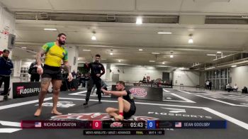 Nicholas Craton vs Sean Goolsby 2025 ADCC Toronto Open