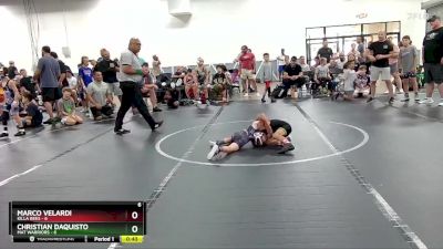 48 lbs Round 2 (4 Team) - Marco Velardi, Killa Bees vs Christian Daquisto, Mat Warriors