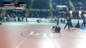 120 lbs Semifinal - Lauren McAteer, Walpole vs Hannah Dyckman, Bristol County/Dighton Rehoboth