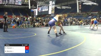 180 lbs Rnd Of 32 - Hailey Nelson, Washington vs Bailey Dennis, Oregon