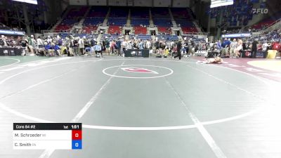 100 lbs Cons 64 #2 - Max Schroeder, WI vs Camron Smith, PA