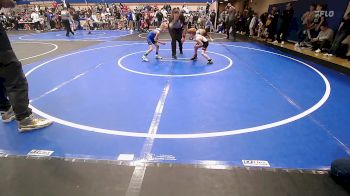 52 lbs Round Of 16 - Tyce Bush, Skiatook Youth Wrestling vs Kaysen Peters, Dark Cloud Wrestling Club