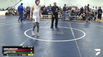 119 lbs Quarterfinal - Landon O`Neil, NBWC vs Gavin Sebastian, Eaton Rapids Youth WC