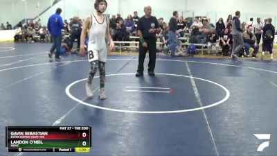 119 lbs Quarterfinal - Landon O`Neil, NBWC vs Gavin Sebastian, Eaton Rapids Youth WC