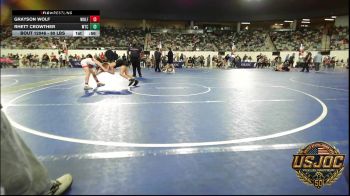 80 lbs Quarterfinal - Grayson Wolf, Wolfpak Wrestling vs Rhett Crowther, WTC