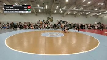 132 lbs Champ. Round 3 - Kash Long, Roosevelt vs Maddox Lechman, Windsor