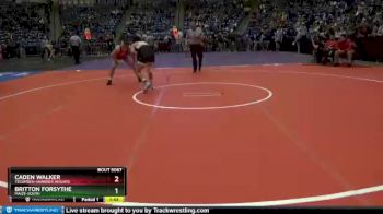 5A - 160 lbs Champ. Round 1 - Caden Walker, Tecumseh-Shawnee Heights vs Britton Forsythe, Maize-South