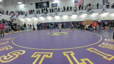 98 lbs 3rd Place Match - Zoey Redder, Powell Middle School vs Evalina Garcia, Lovell Middle School