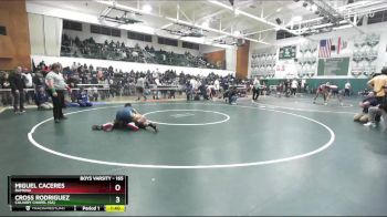 165 lbs Semifinal - Miguel Caceres, Ramona vs Cross Rodriguez, Calvary Chapel (SA)