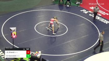 140 lbs Quarterfinal - Geno Orlandi, Beth Center vs Beau Kosmalski, Great Valley