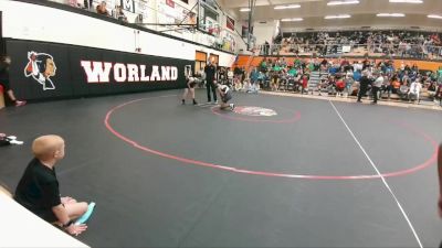 114-117 lbs Round 1 - Jesse Oakley, Lander Middle School vs Isaac Partridge, Worland Middle School