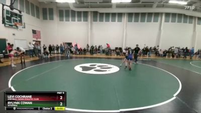 100 lbs Semifinal - Taylor Freeman, Lander USA Wrestling vs Kaylin Dines, Glenrock Wrestling Club