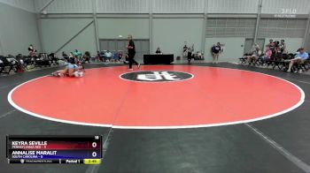 95 lbs Round 2 (8 Team) - Keyra Seville, Pennsylvania Red vs Annalise Maralit, South Carolina