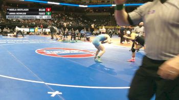 125 Class 2 lbs Quarterfinal - Anna Bowles, Francis Howell vs Neela Motlagh, Willard