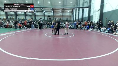 110 lbs Quarters - Chevelle Boynton, Warriors Of Christ - WOC vs Kiera Partello, Daughters Of Zion