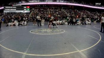 4A 106 lbs Semifinal - Ryder Menard, Lake Norman High School vs Trevelian Hall, Lumberton