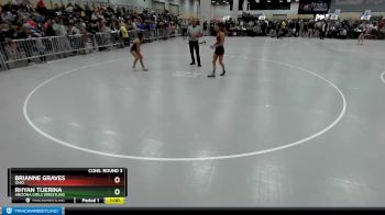 100 lbs Cons. Round 3 - Brianne Graves, Ohio vs Rhyan Tijerina, Arizona Girls Wrestling