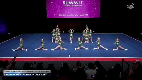 Ohio Elite Sport Complex - Code 333 [2026 L3 Senior - D2 - Small - B Wild Card] 2026 The D2 Summit