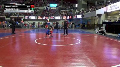 37 lbs Quarterfinal - Keosa Rivera, Montana Disciples vs Lucia Reynolds, Windy City Wrestlers