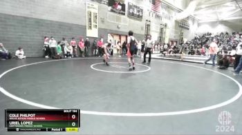 153 lbs Champ. Round 1 - Uriel Lopez, Crittenden Middle School vs Cole Philpot, Willis Jepson Middle School