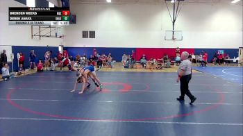 159 lbs Round 5 (6 Team) - Derek Anaya, San Manuel Jr./Sr. High School vs Brenden Weeks, Mesa High School