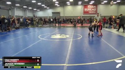 85 lbs Semifinal - Cale Hagerty, Jefferson Forrest vs Jackson Newberry, Rural Retreat