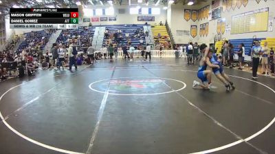 165 lbs Semis & Wb (16 Team) - Mason Griffith, Wellington Blue vs Daniel Gomez, Attack WC